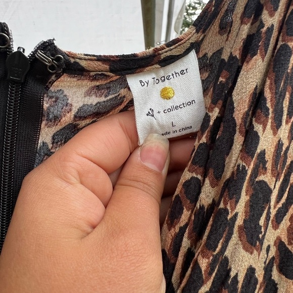 By Together Animal Print Romper/Hi-Low Dress - Picture 2 of 3